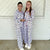 Clara Wreath Long Sleeve Button Up Sleep Shirt