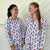 Clara Wreath Long Sleeve Button Up Sleep Shirt