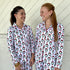 Clara Wreath Long Sleeve Button Up Sleep Shirt