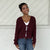 Cropped Front Tie Sweater Cardigan