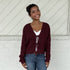 Cropped Front Tie Sweater Cardigan