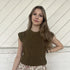 LA Sweater Weather Top Olive
