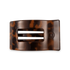 Tortoise Medium Flat Rectangle Hair Clip