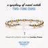 Holy Water Bracelet - Two Toned Cross