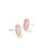 Grayson Stone Stud Earring Gold Pink Iridescent Mother Of Pearl 