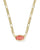 Elisa Figaro Pendant Necklace Gold Papaya Iridescent Mother Of Pearl 