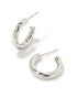 Colette Huggie Earring in Silver Metal