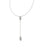 Kendra Scott Grayson Y Necklace In Silver White CZ