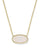 Kendra Scott Elisa Statement Short Pendant Necklace In Gold Iridescent Drusy 