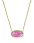 Kendra Scott Elisa Statement Pendant Necklace In Gold Azalea Illusion