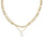 Ashton Multi Strand Necklace Gold Freshwater Cultured Pearl 