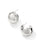 Kaitlin Hoop Earring Silver Metal 