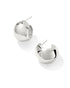 Kaitlin Hoop Earring Silver Metal