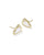 Cheer Stud Earrings Gold White Mother Of Pearl
