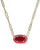 Elisa Enamel Frame Paperclip Necklace Gold RED ILLUSION