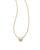 Ashton Pearl Pendant Necklace Gold White Pearl 