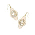 Abbie Medallion Drop Earrings In Gold Neutral mix