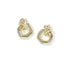 Parker Knot Open Frame Earrings In Gold