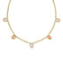 Mini Elisa Strand Necklace In Gold Pink Mix