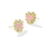 Kendra Scott Dolly Parton Ari Heart Stud Earrings In Gold Light Pink Drusy