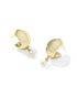 Oakland Pearl Huggie Earrings Gold Freshwater Cultured Pearl