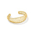 Tiger Striped Nikki Cuff Gold Metal S/M