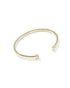 Mini Elton Cuff Bracelet Gold Ivory Mother Of Pearl S/M