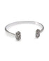 Kendra Scott Elton Cuff Bracelet In Silver Platinum Drusy