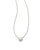 Kendra Scott Ashton Pearl Pendant Silver Necklace 