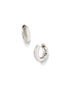 Kendra Scott Mikki Metal Silver Huggies