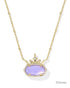 Disney Elisa Princess Necklace Gold Lavender Opalite Illusion