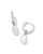 Kendra Scott Willa Silver Pearl Huggie Earrings 