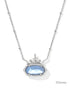 Disney Elisa Princess Necklace Silver Blue Mother Of Pearl