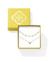 Kendra Scot Ari & Haven Gold Heart Necklace Gift Set In White Crystal