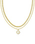 Kendra Scott Mallory Rose Multi Strand Gold Necklace In Ivory Mother Of Pearl