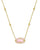 Kendra Scott Elisa Lattice Frame Gold Necklace In Blush Ivory Mother Of Pearl 