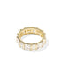 Jamie Band Ring In Gold White CZ