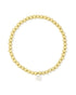 Cailin Stretch Bracelet In Gold Ivory Mother of Pearl