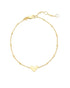 ARI HEART DELICATE CHAIN BRACELET, DEMI FINE