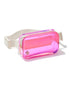 Kendra Scott Clear Belt Bag In Pink Iridescent