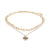 Sacred Heart Necklace Gold