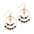 Beaded Prayer Earrings Black