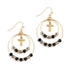 Beaded Prayer Earrings Black