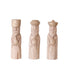Hand-Carved Mango Wood Wise Men, Natural & Rubbed Gold Finish, 3 Styles