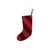 Red Velvet Striped Stocking 