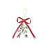 Hanging Metal Bow & Mistletoe Wall Décor, Distressed Finish ©