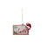 Glass Letter to Santa Ornament with Glitter, Red & Green