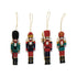 Handmade Beaded Fabric Nutcracker Ornament