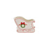 Stoneware Sled Shaped Container with Wreath & Bow