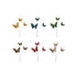 Faux Feather Butterfly Spray with Glitter